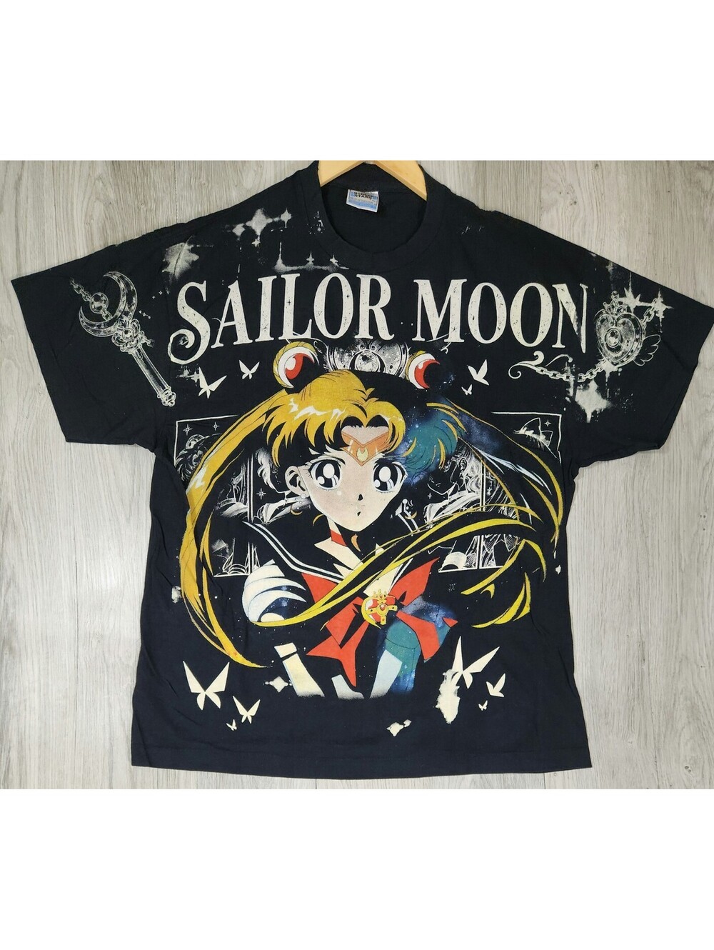 Vintage Beautiful Sailor Moon T-shirt Art For Villains Size XL #12